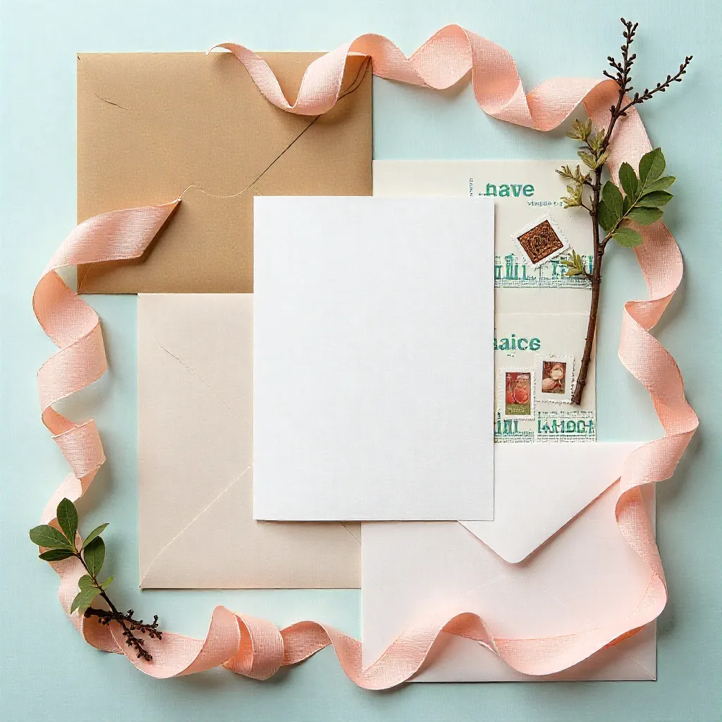 Handgemaakte geboortekaart