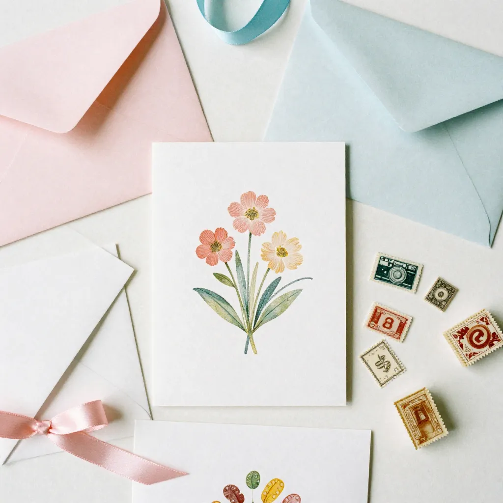 Moderne trouwkaart set